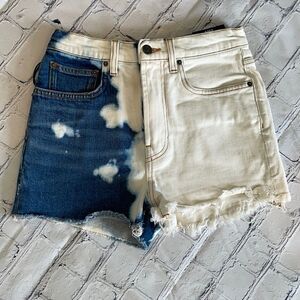 PRPS High Waisted Denim Shorts
